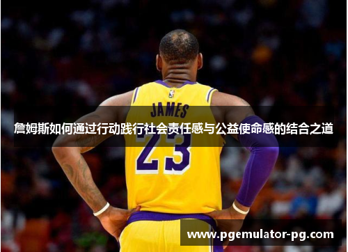 詹姆斯如何通过行动践行社会责任感与公益使命感的结合之道